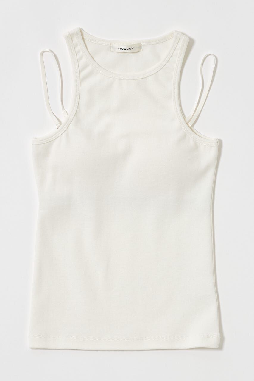 MOUSSY「AMERICAN SLEEVE タンクトップ」|タンクトップ|WHT