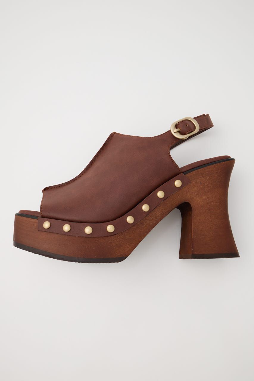 MOUSSY「PLATFORM WOOD サンダル」|サンダル|BRN