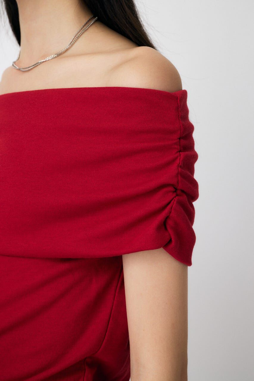 MOUSSY「SHEER OFF SHOULDER トップス」|その他|