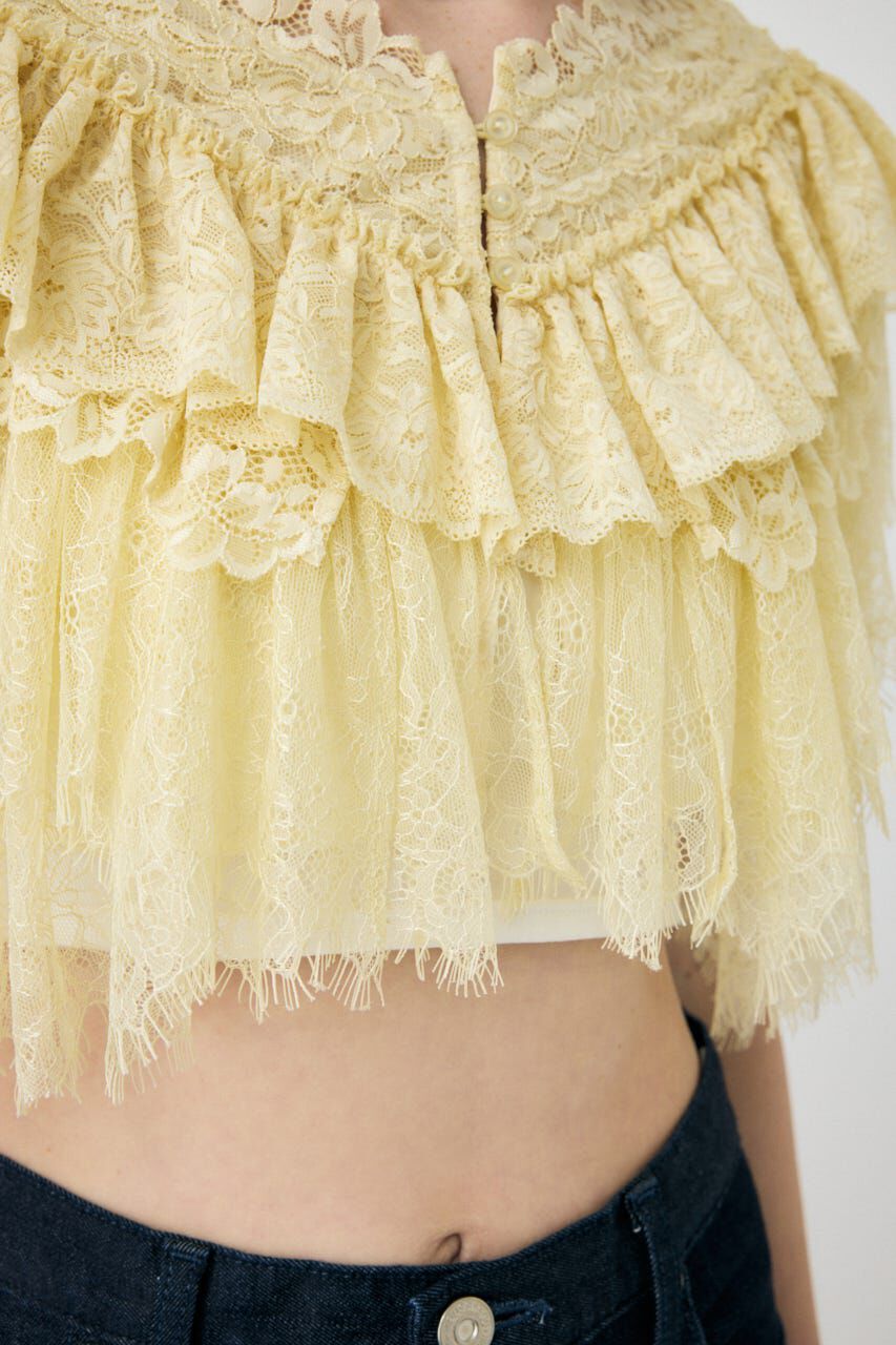MOUSSY「LACE FRILLS トップス」|シャツ・ブラウス|