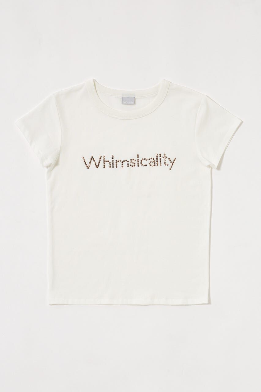 MOUSSY「STUDS LOGO TEE」|Tシャツ・カットソー|