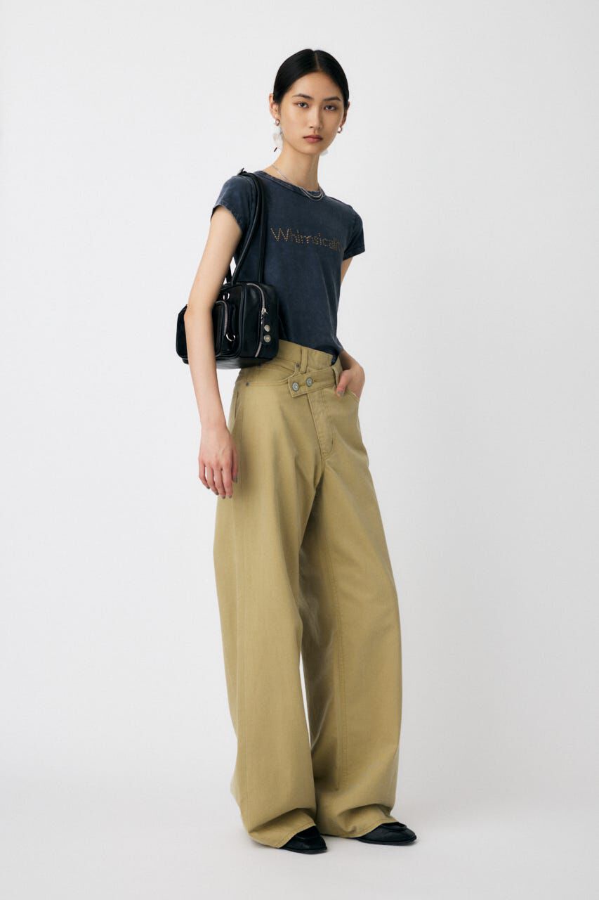 MOUSSY「STUDS LOGO TEE」|Tシャツ・カットソー|