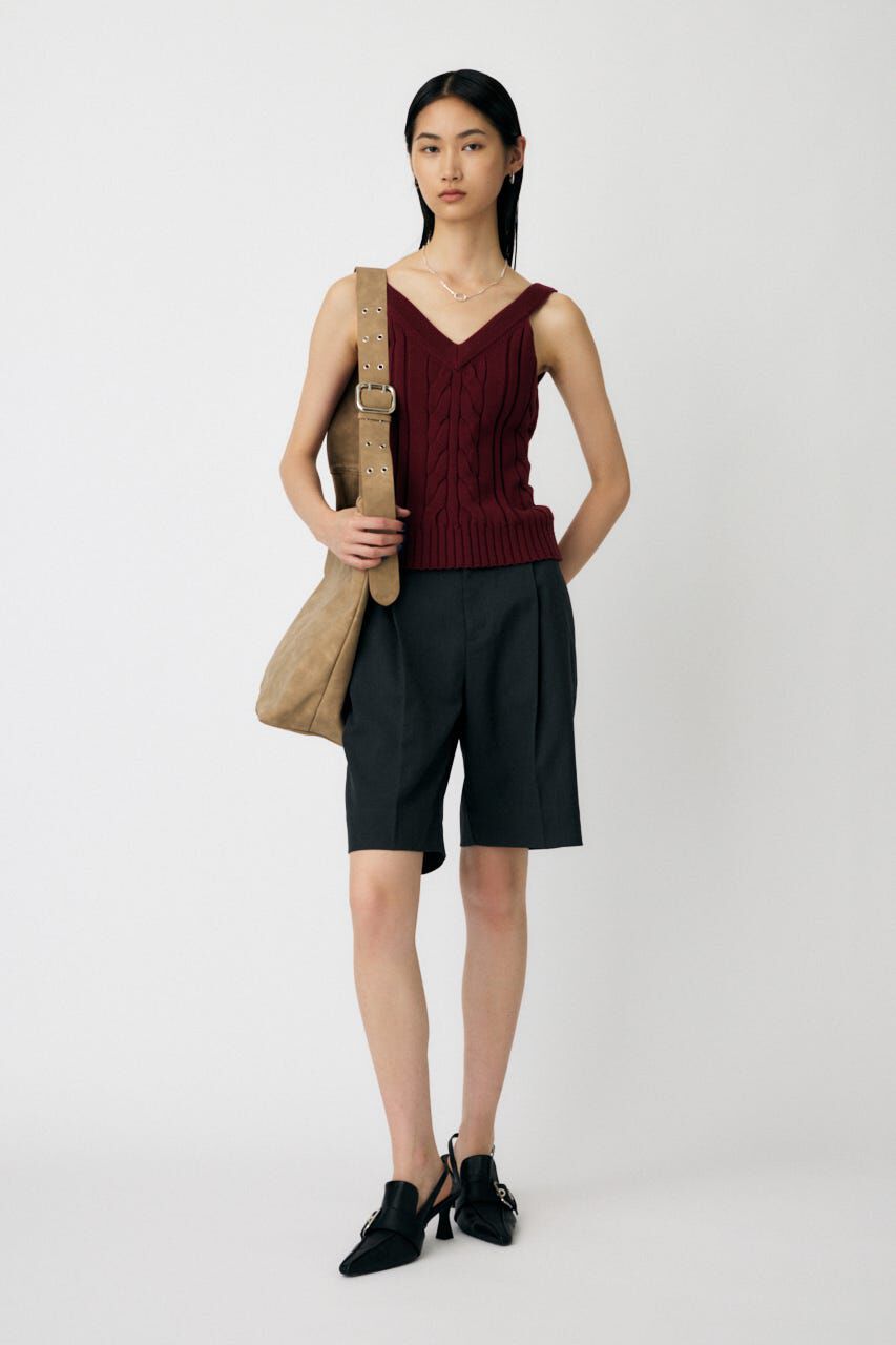 MOUSSY「CABLE KNIT キャミソール」|キャミソール|