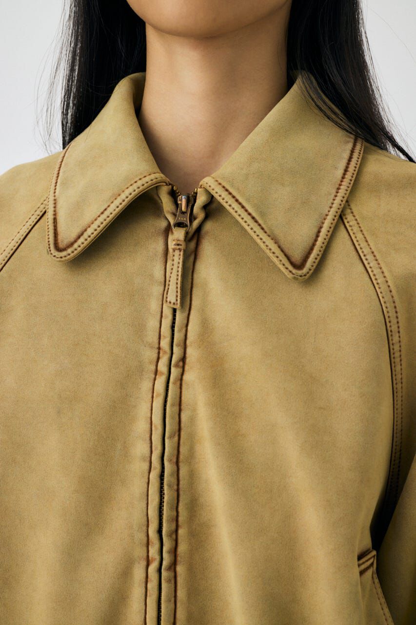 MOUSSY「F/SUEDE GATHER ブルゾン」|ブルゾン・スタジャン|