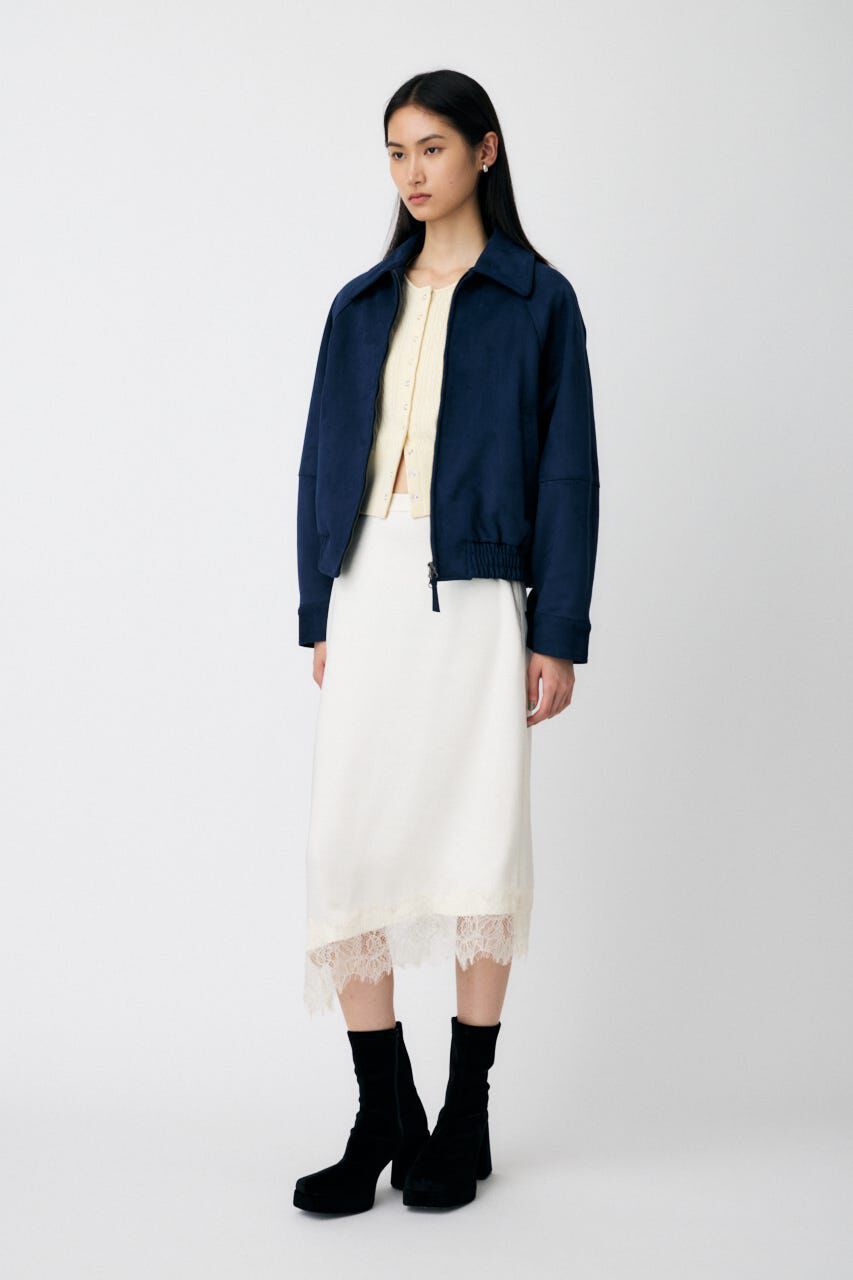 MOUSSY「F/SUEDE GATHER ブルゾン」|ブルゾン・スタジャン|