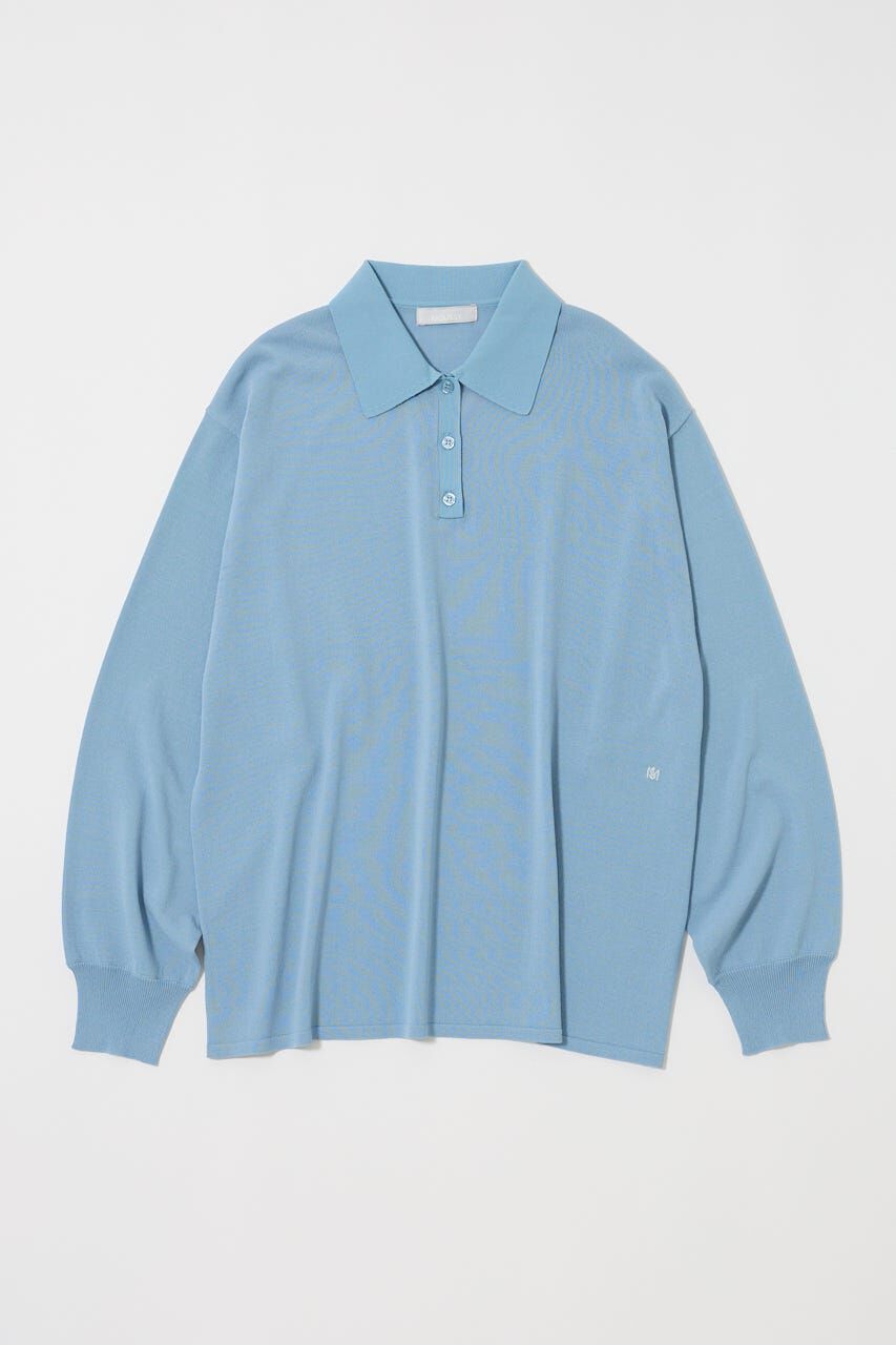 MOUSSY「BORDER KNIT ポロ」|ニット・セーター|