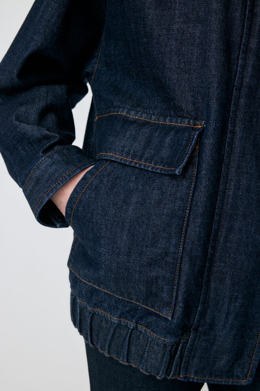 MOUSSY「TENCEL(TM)  DENIM OVER ブルゾン」|デニムジャケット|
