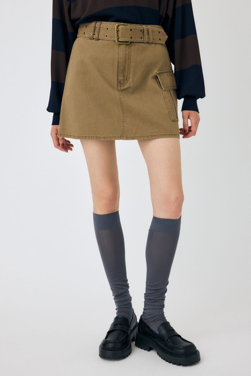 MOUSSY「BELT MINI スカート」|スカート|
