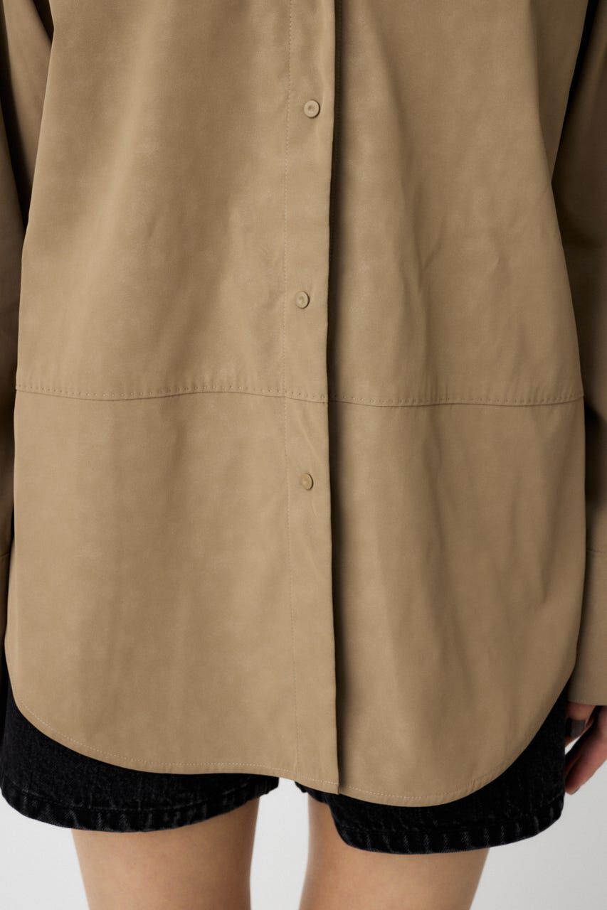 MOUSSY「F/LEATHER シャツ」|シャツ・ブラウス|