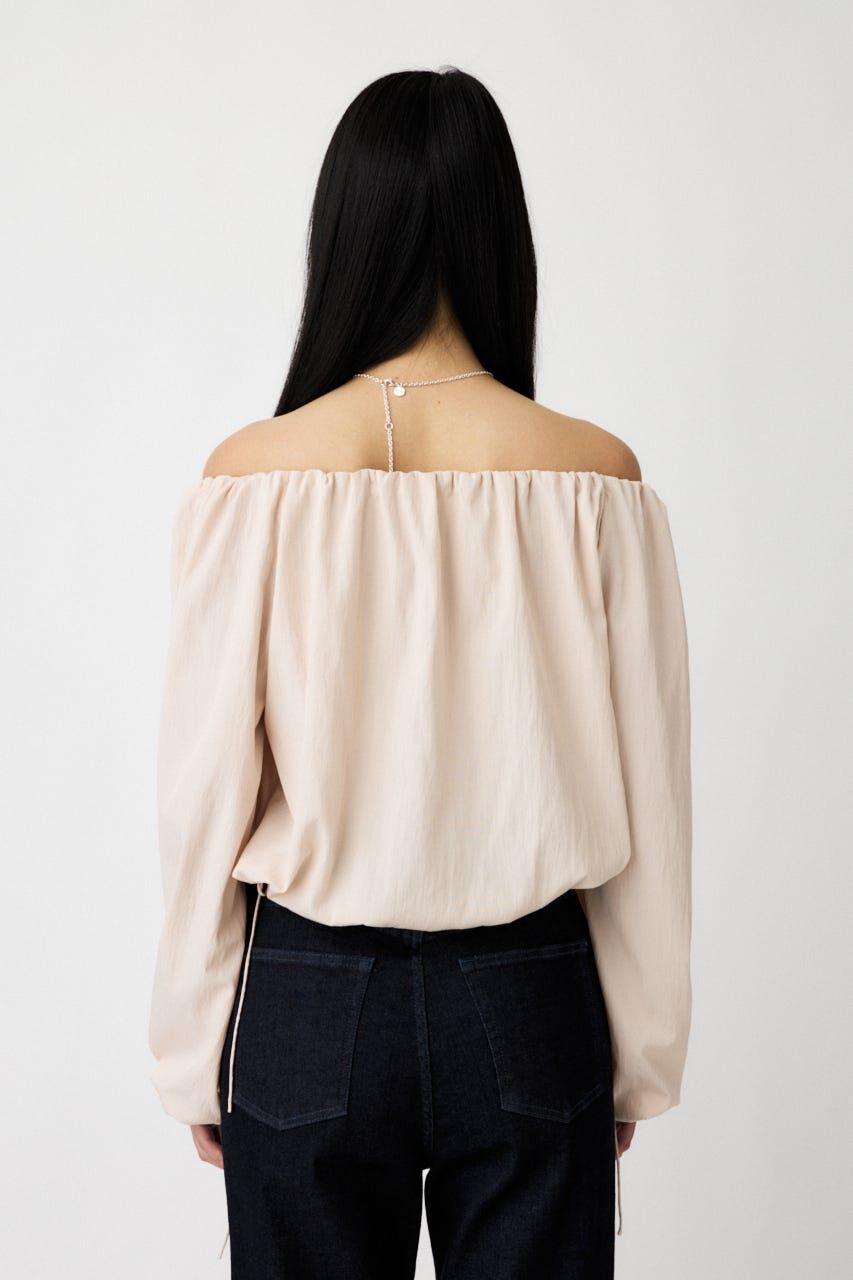 MOUSSY「OFF SHOULDER PUFFY ブラウス」|シャツ・ブラウス|