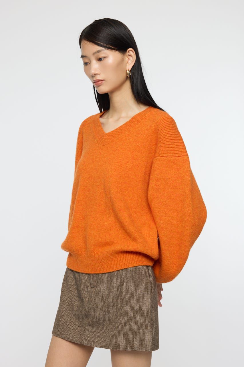 MOUSSY「DOUBLE SHOULDER V/N セーター」|ニット・セーター|