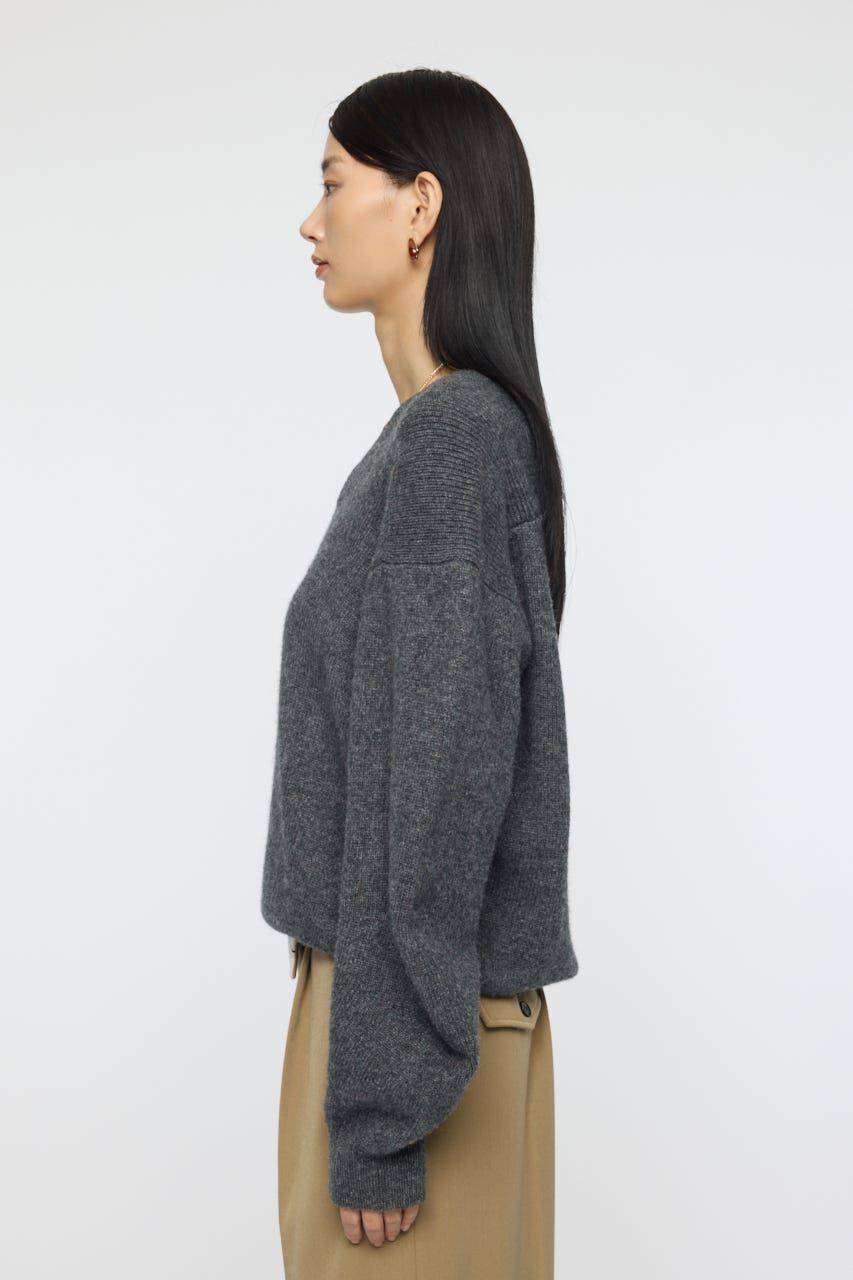 MOUSSY「DOUBLE SHOULDER V/N セーター」|ニット・セーター|