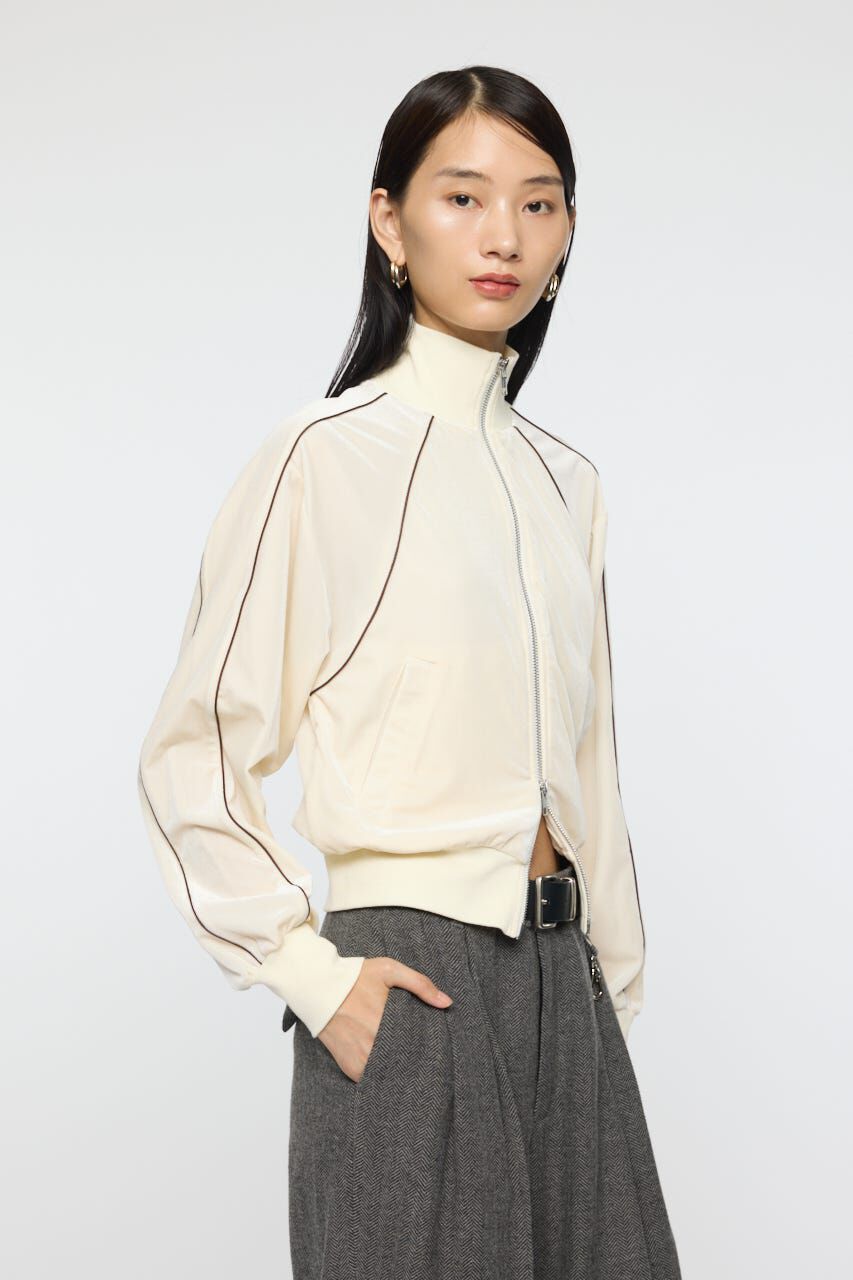 MOUSSY「VELOUR TRACK トップス」|パーカー|