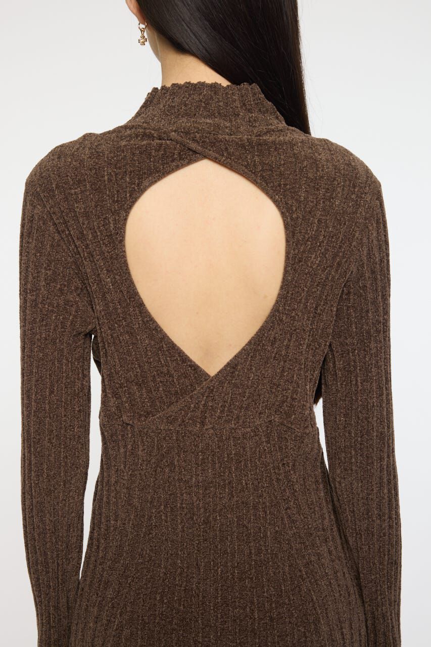 MOUSSY「VELOUR TOUCH KNIT ドレス」|ワンピース|