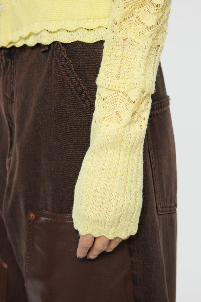 MOUSSY「MIXED EYELET ENSEMBLE トップス」|ニット・セーター|