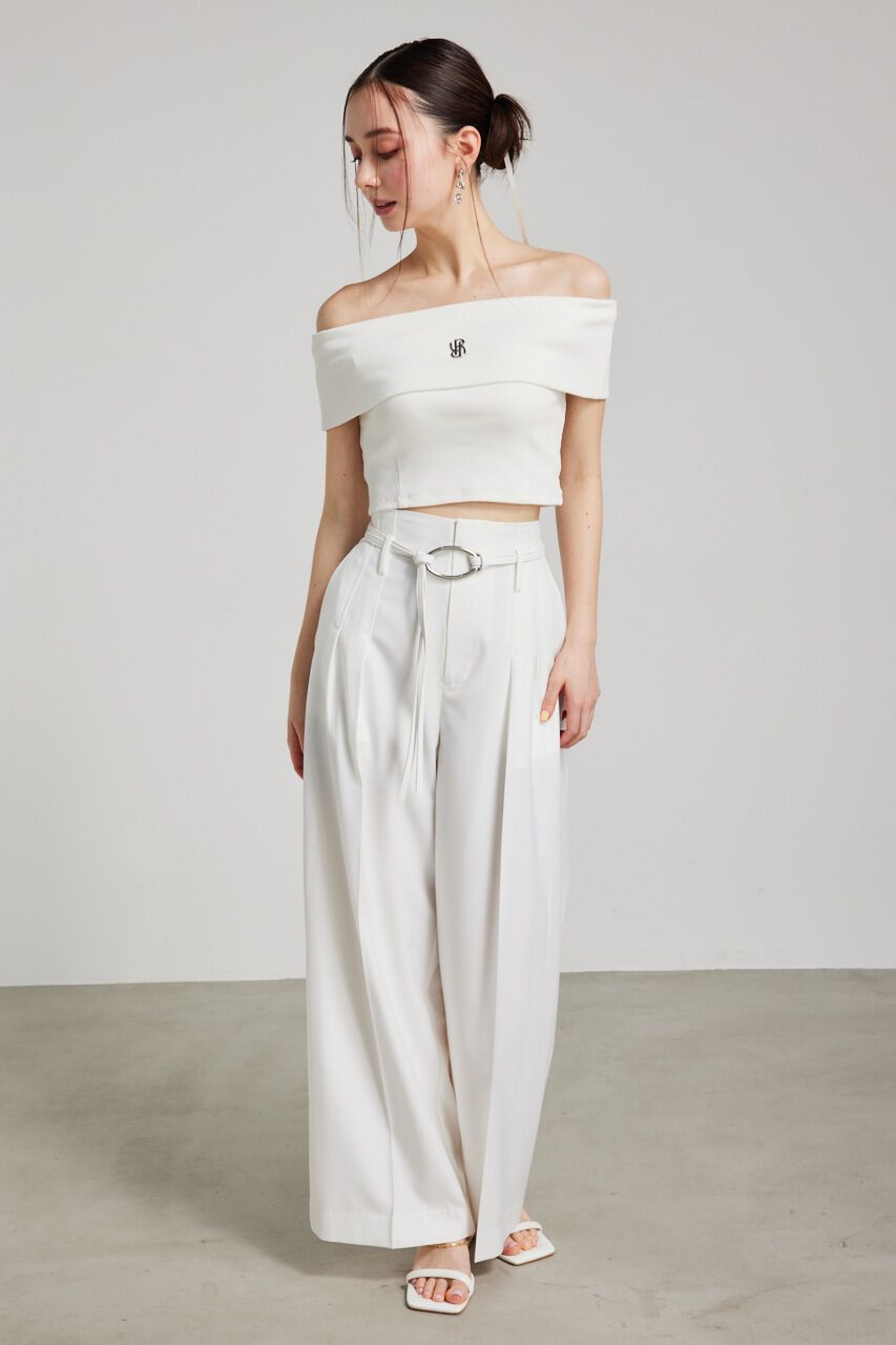 rienda「RモチーフプレートカットTOP」|Tシャツ・カットソー|