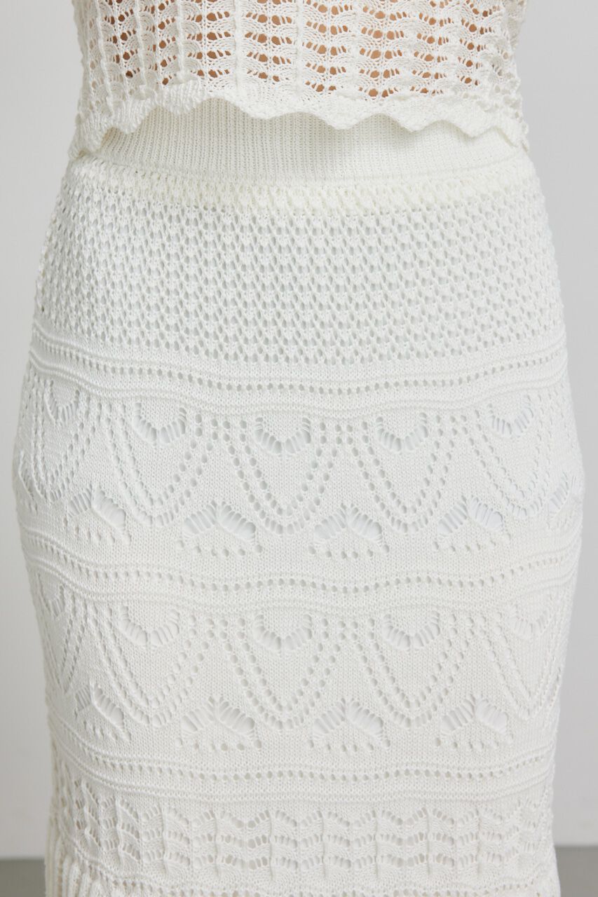 rienda「クロシェマーメイドニットスカート」|スカート|