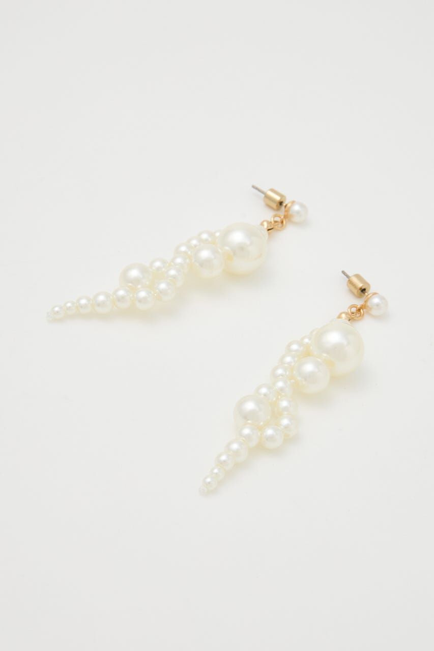 rienda「フェイクパールループピアス」|ピアス|