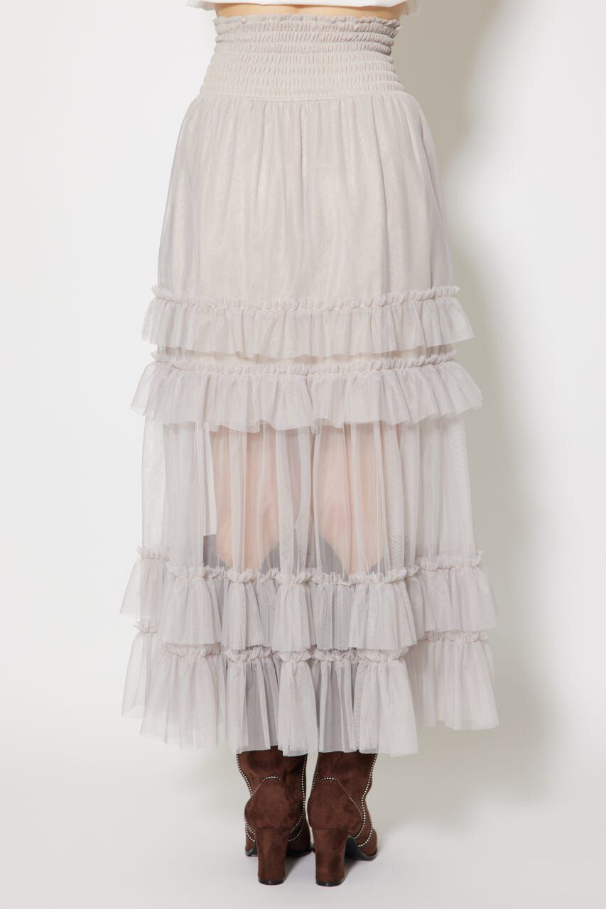 rienda「シアーチュールシャーリングハイウエストスカート」|スカート|