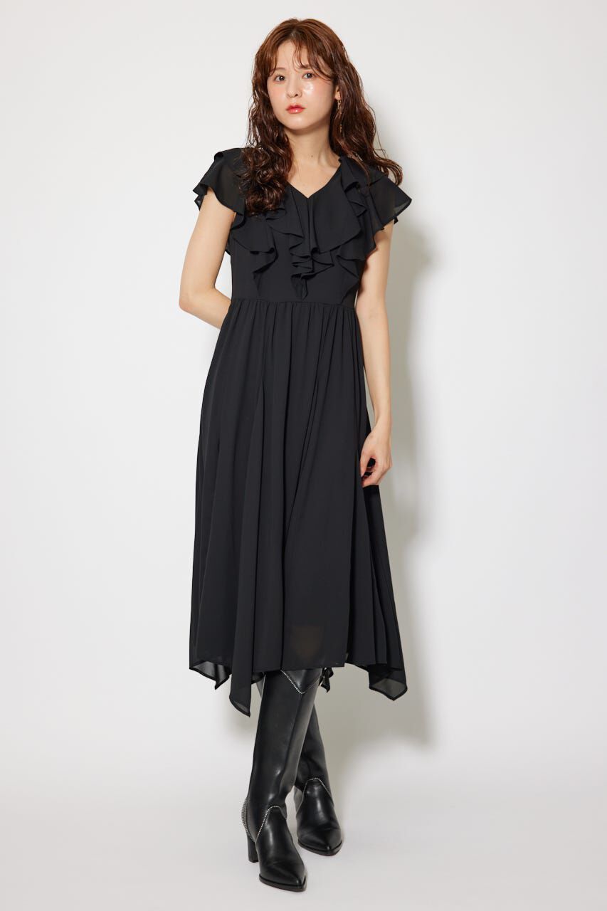 rienda「シアーパターンイレヘムワンピ」|ワンピース|