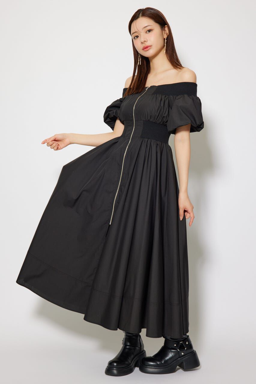 rienda「MA-1オフショルフレアワンピース」|ワンピース|