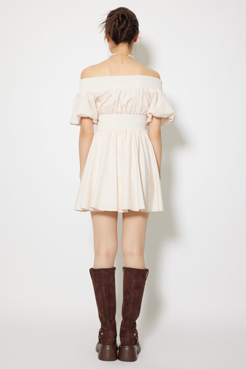 rienda「MA-1オフショルミニフレアワンピース」|ワンピース|