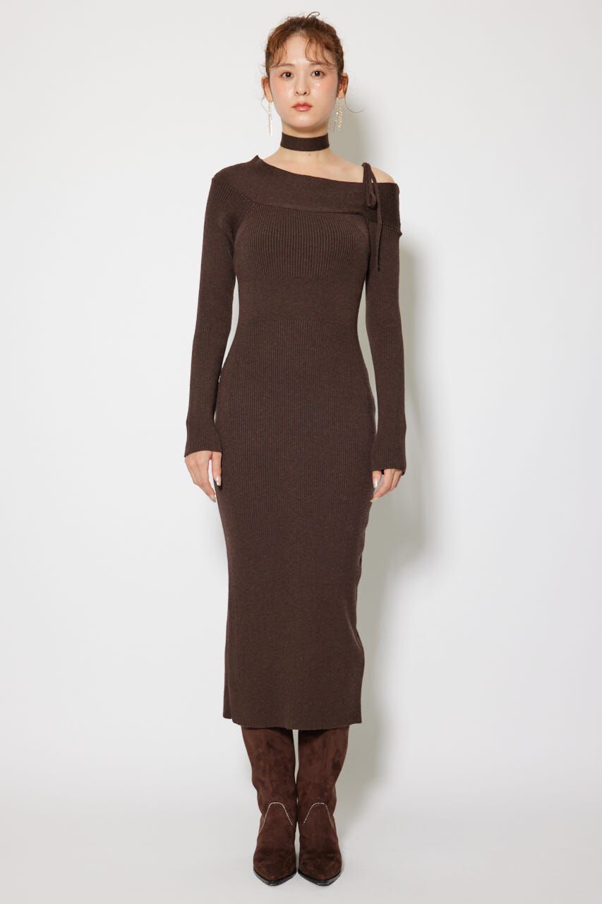 rienda「many wayワンショルニットワンピース」|ワンピース|