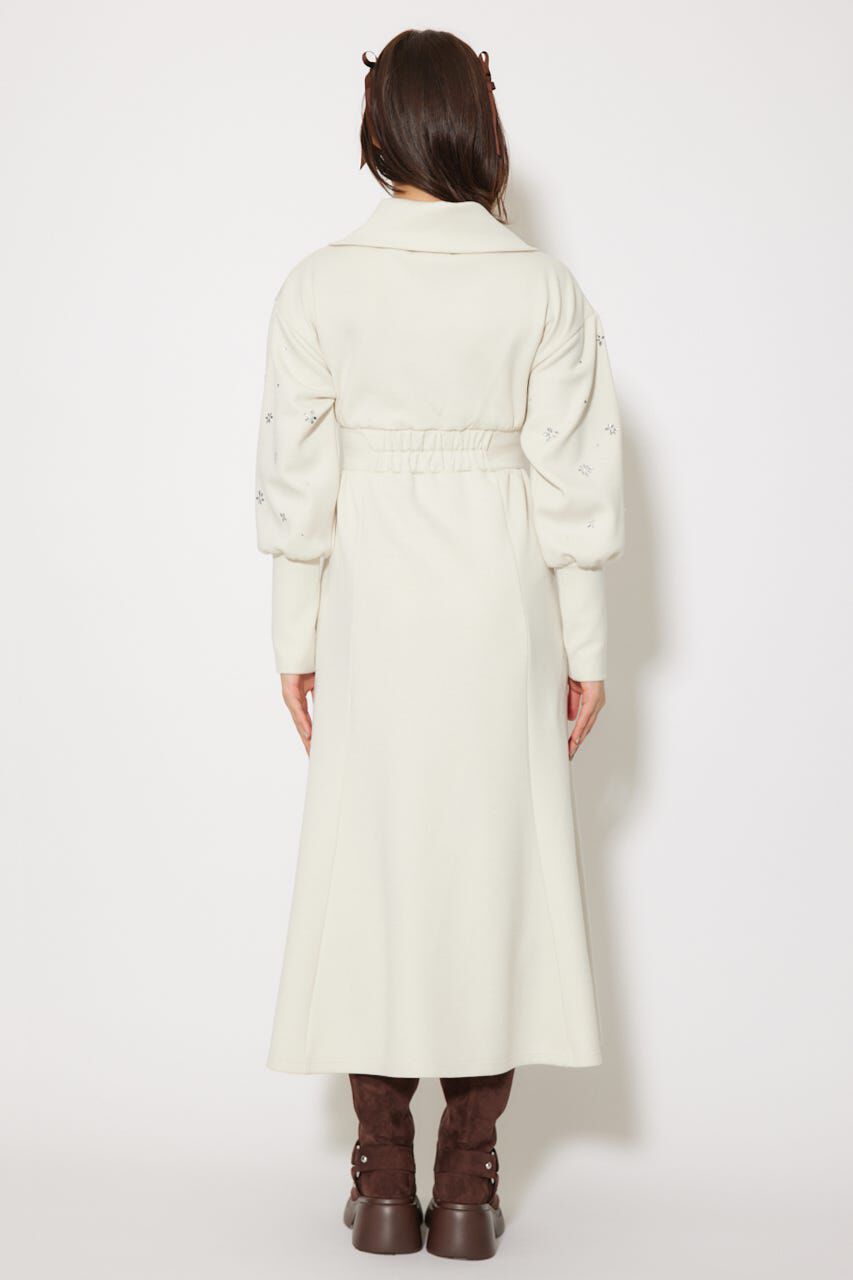 rienda「フラワーモチーフスウェットワンピース」|ワンピース|