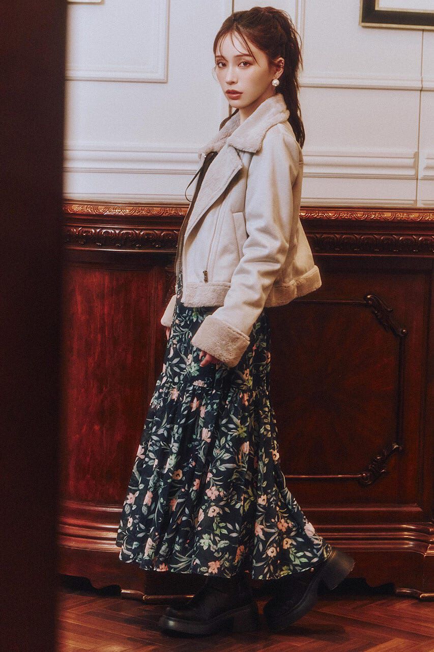 rienda「25AWフェイクスエードムートンライダースジャケット」|その他|