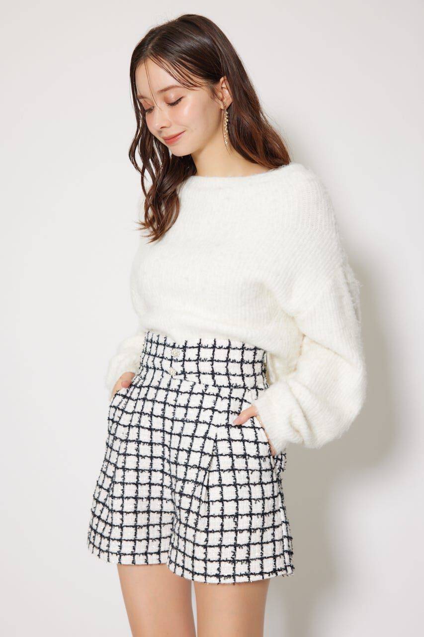 rienda「デザインウエストツイードショートパンツ」|その他|