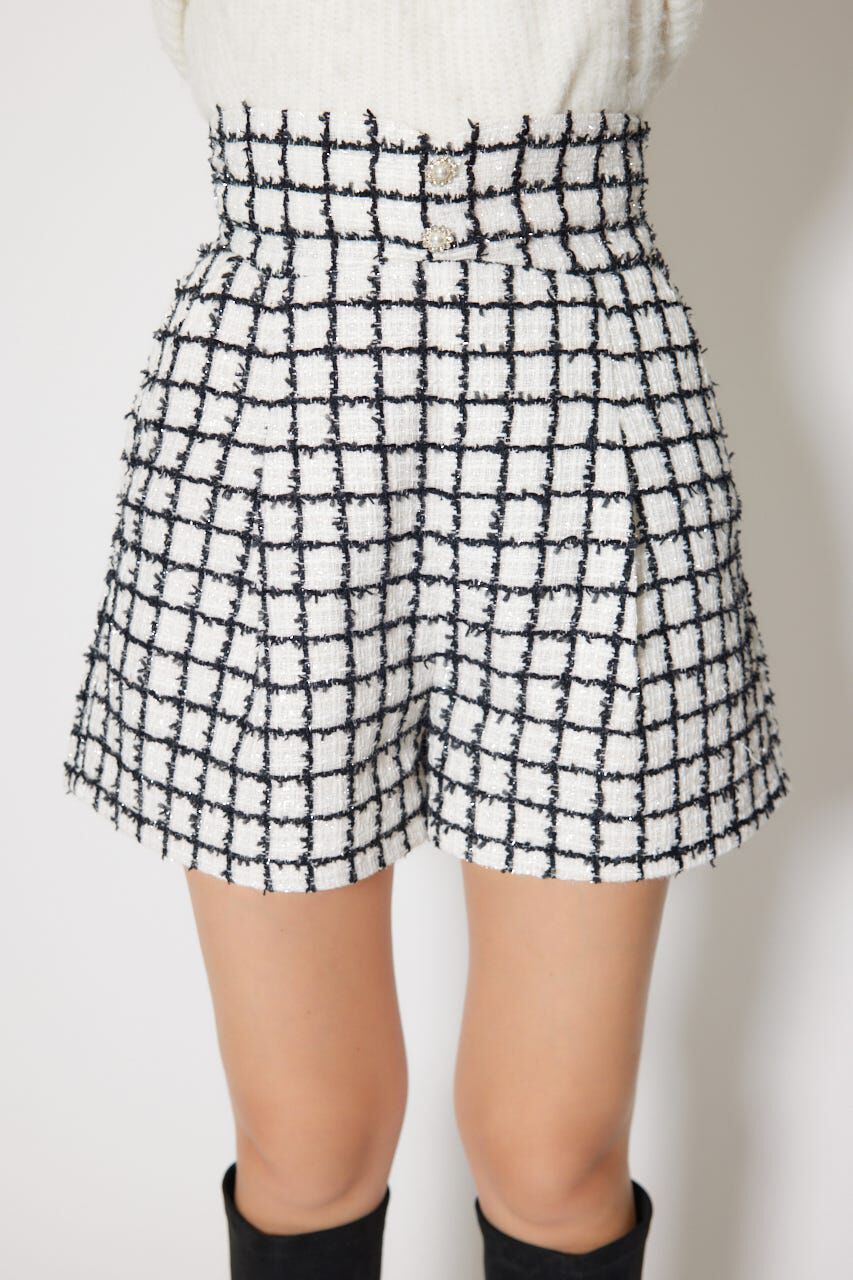 rienda「デザインウエストツイードショートパンツ」|その他|