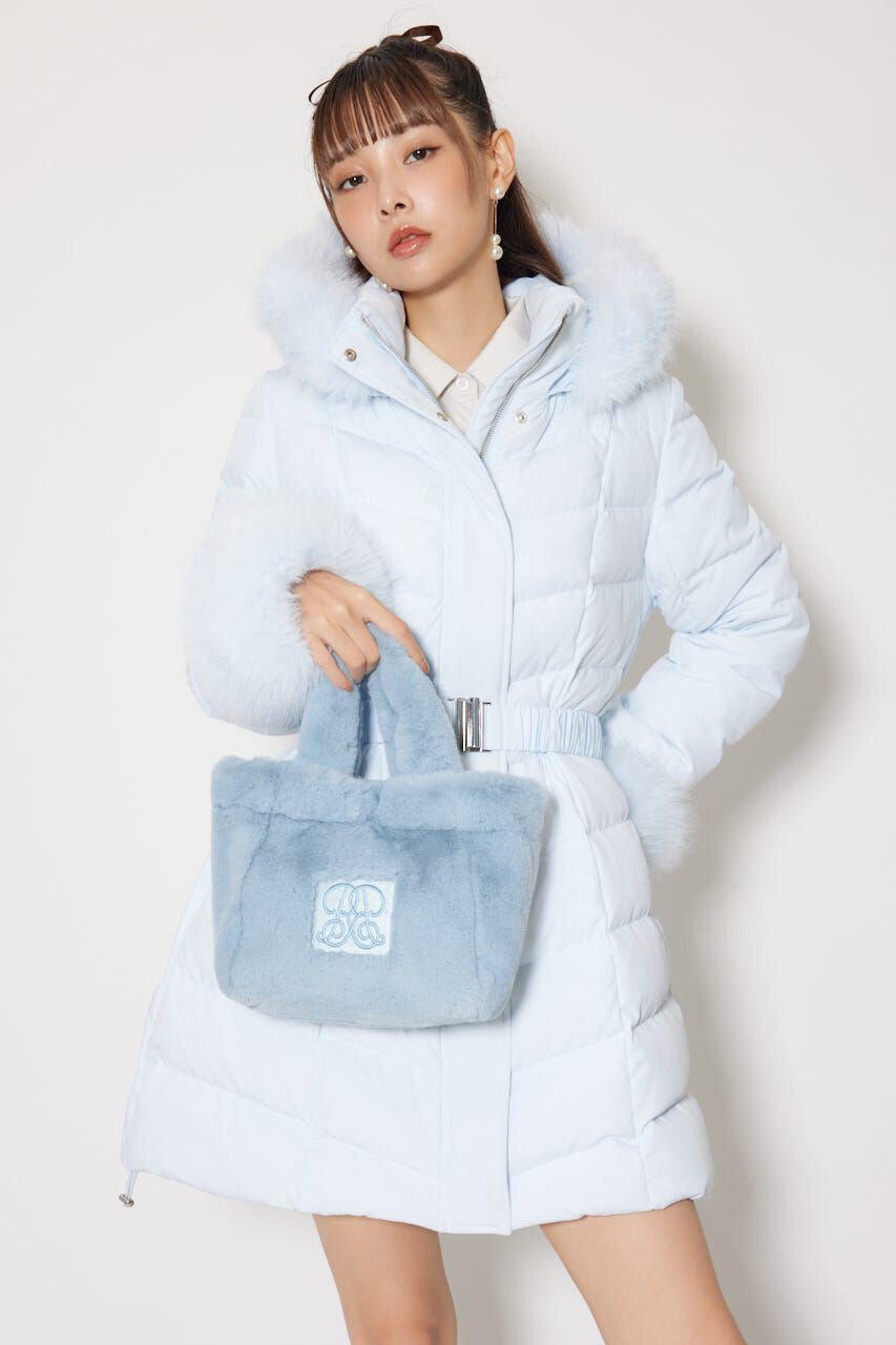 rienda「フェイクファートートバッグ」|その他|L/BLU1