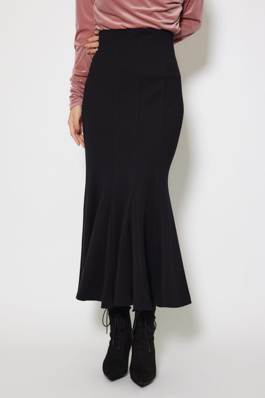 rienda「バックレースアップデザインマーメイドスカート」|スカート|BLK