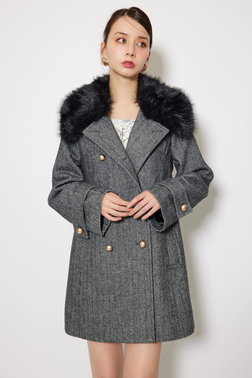 rienda「Aラインステンカラーコート」|その他|