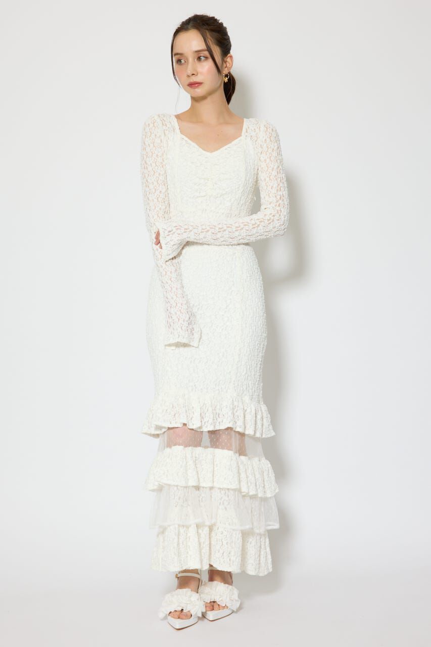 rienda「ティアードレースマーメイドワンピース」|ワンピース|