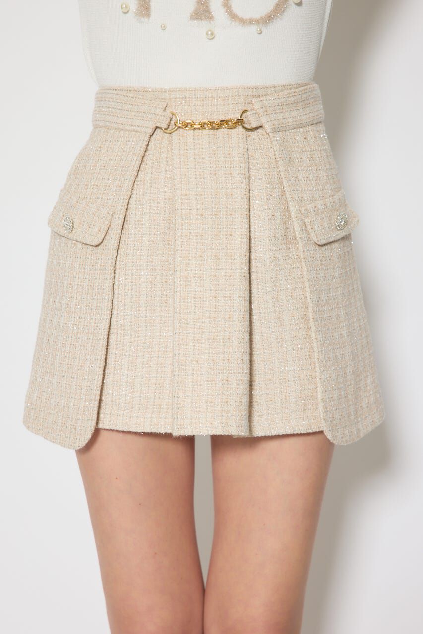 rienda「サイドラップツイードスコートショートパンツ」|その他|