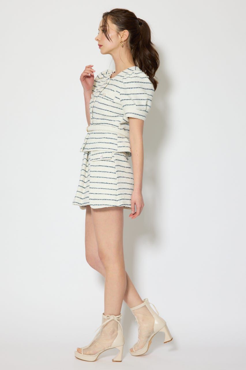 rienda「サイドラップツイードスコートショートパンツ」|その他|