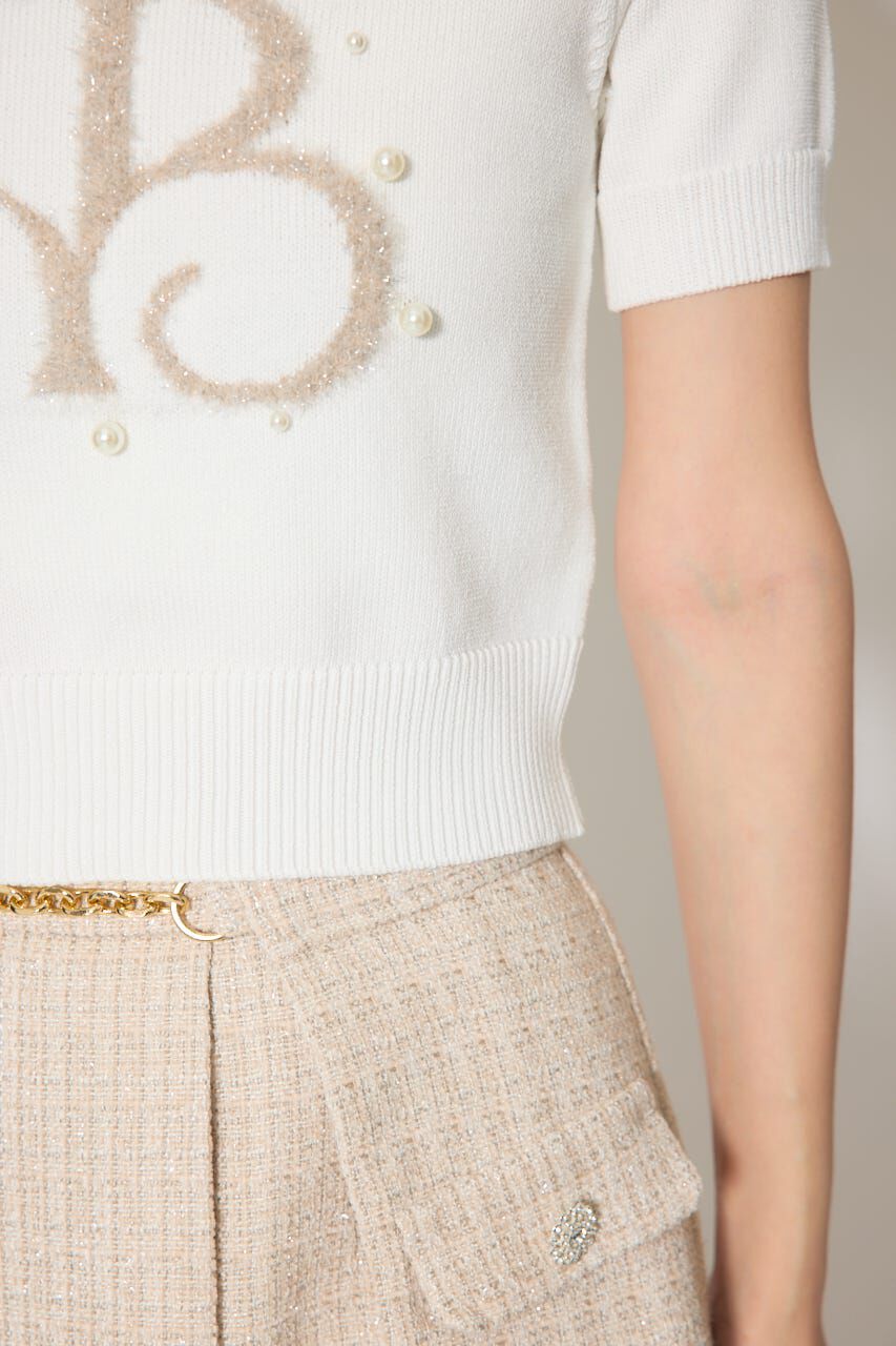 rienda「ジャガードRニットトップス」|ニット・セーター|