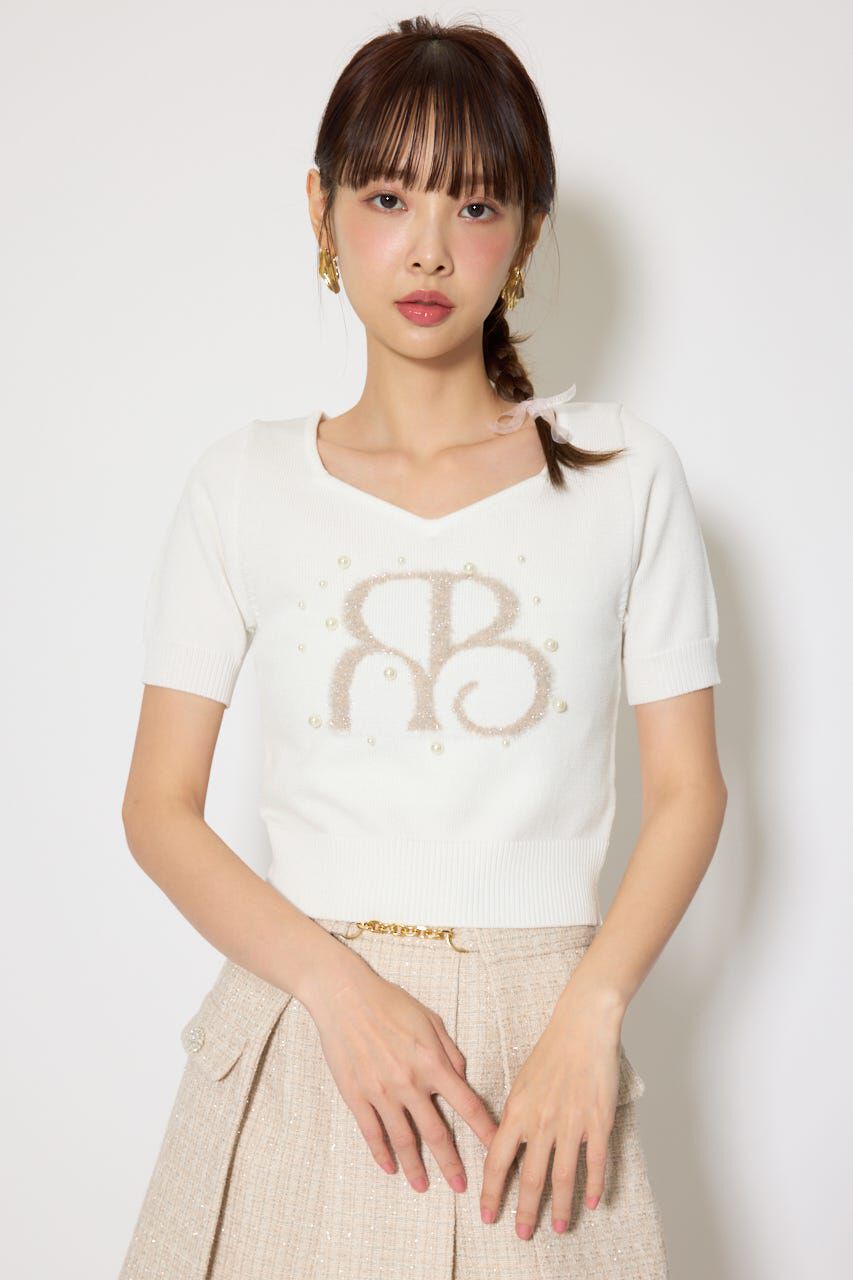 rienda「ジャガードRニットトップス」|ニット・セーター|