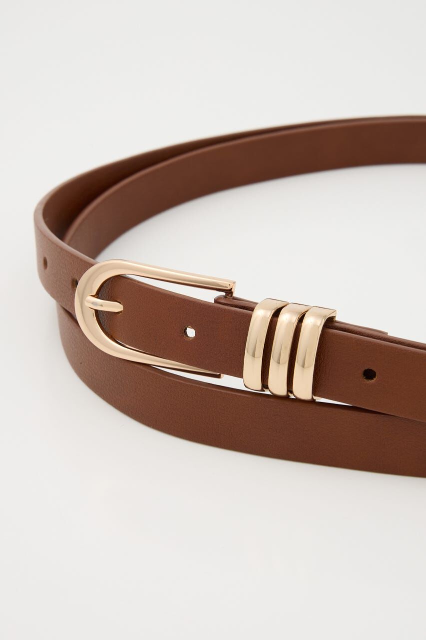 rienda「オーバーラップ細ベルト」|ベルト|