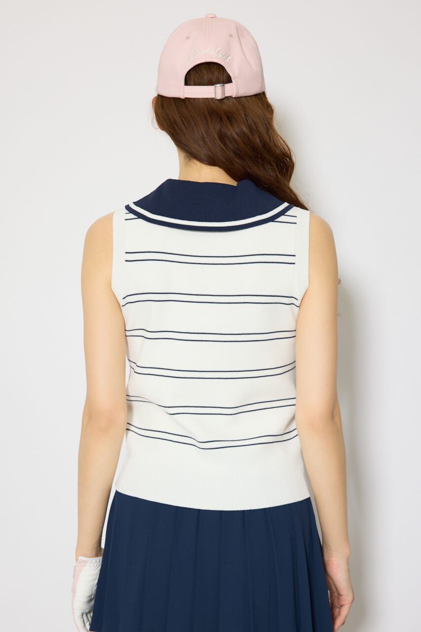 rienda「マリンボーダーニットトップス」|ニット・セーター|