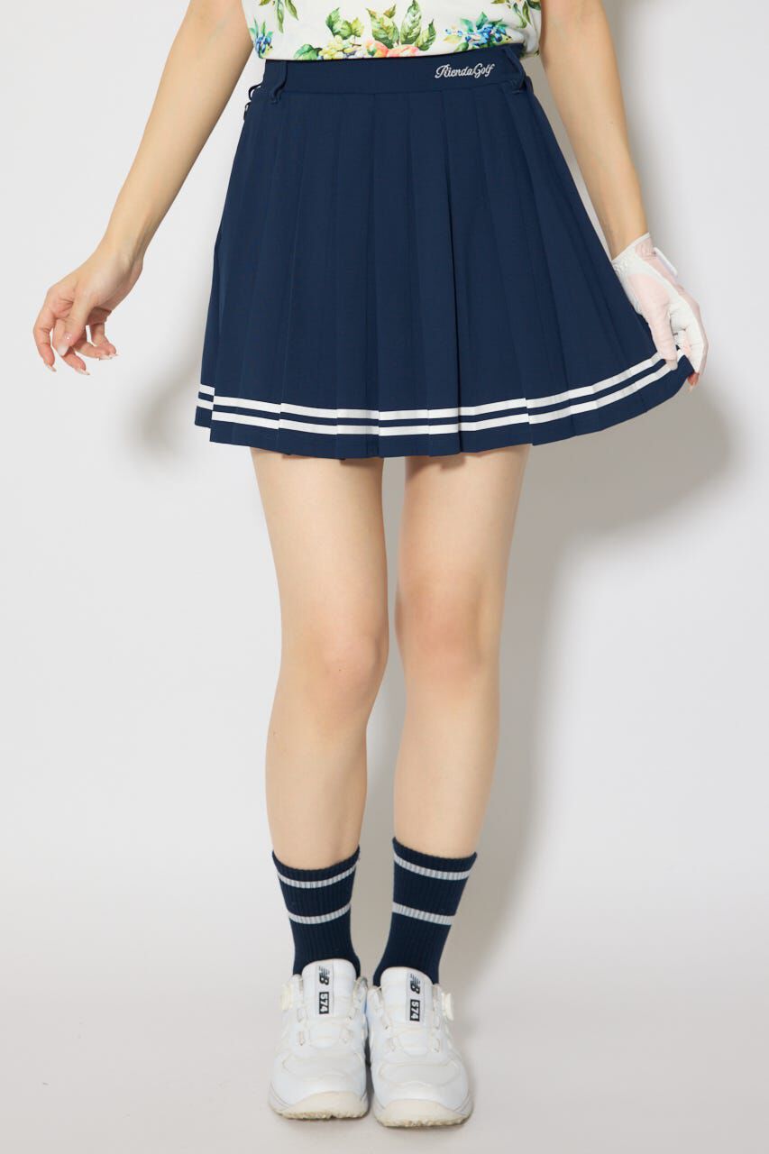 rienda「ラインプリーツフレアスカート」|スカート|