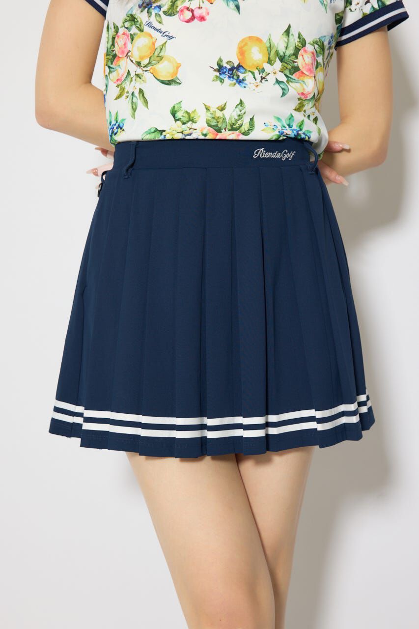 rienda「ラインプリーツフレアスカート」|スカート|