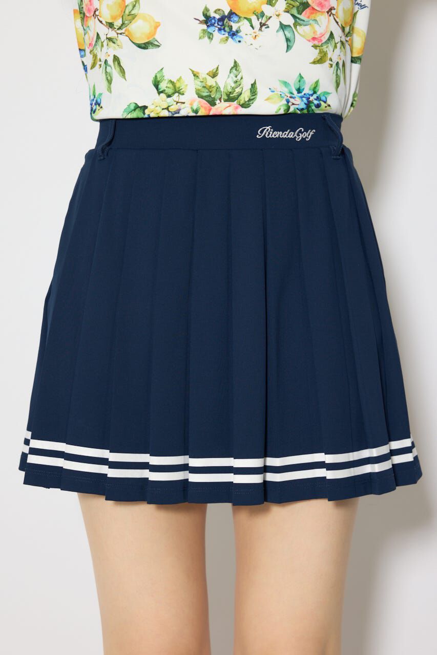 rienda「ラインプリーツフレアスカート」|スカート|