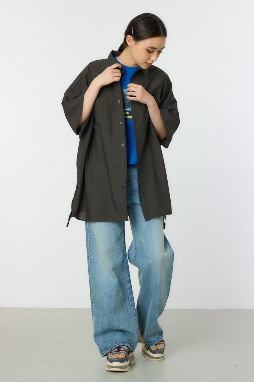 RODEO CROWNS「ハーフスリーブビッグシャツ」|シャツ・ブラウス|