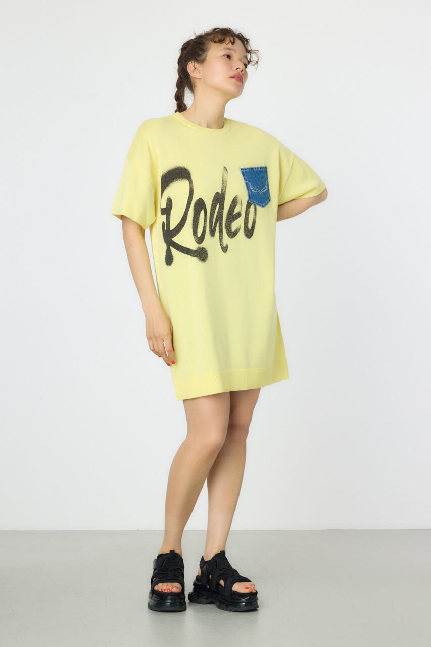 RODEO CROWNS「スプレーロゴニットワンピース」|ワンピース|