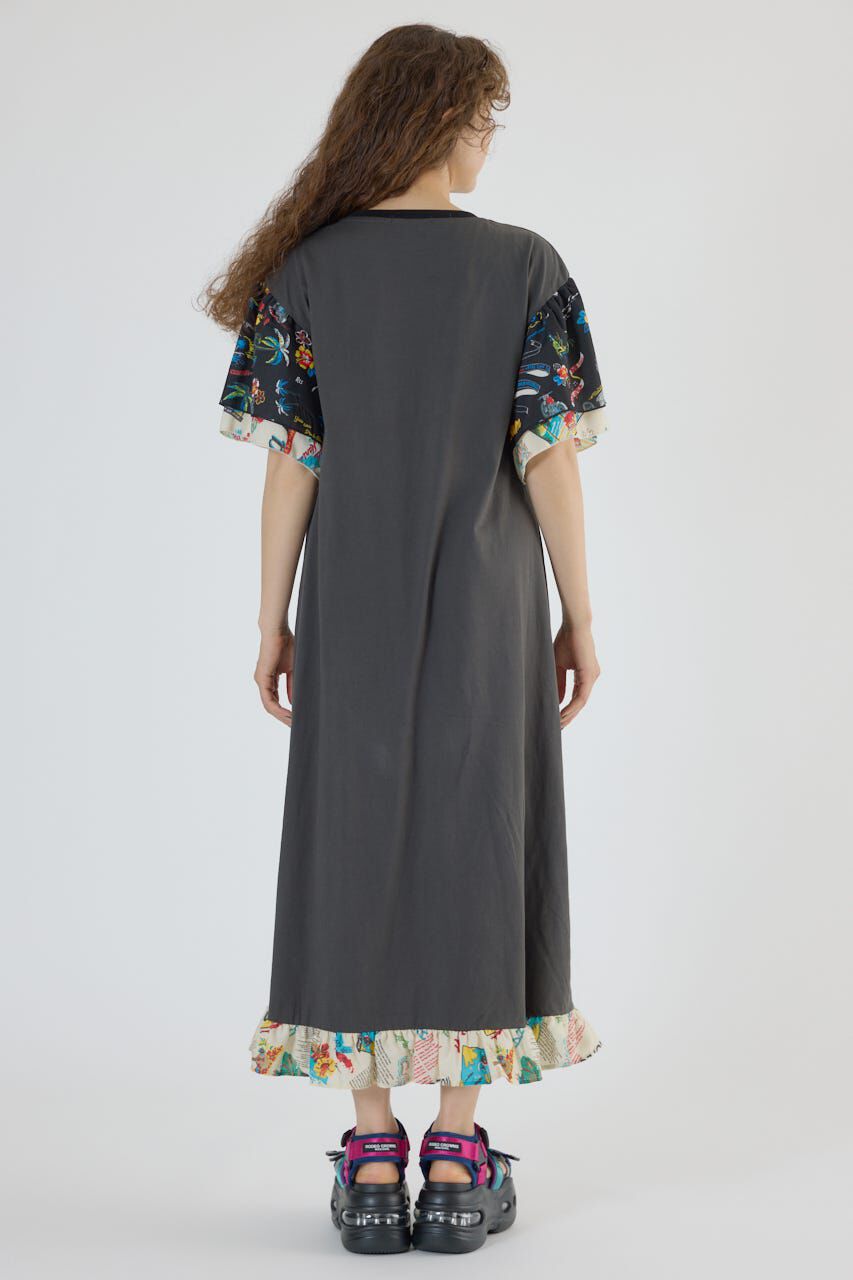 RODEO CROWNS「ドッキングアロハティアードワンピース」|ワンピース|