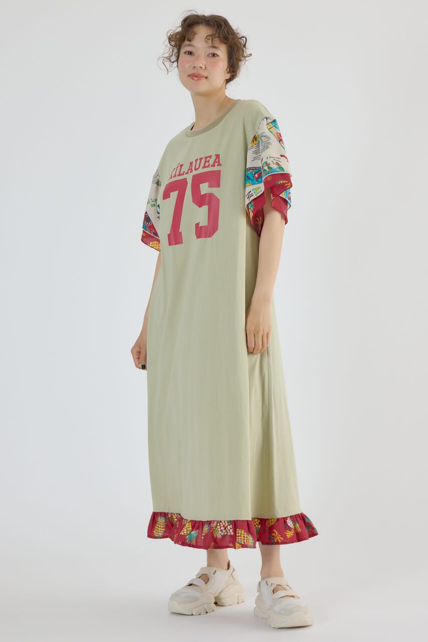 RODEO CROWNS「ドッキングアロハティアードワンピース」|ワンピース|