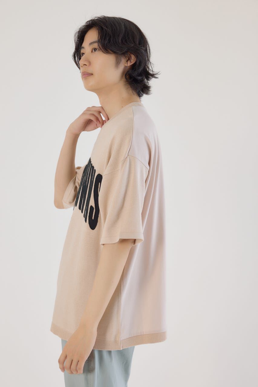 RODEO CROWNS「メンズCURVE LOGOコンビニットトップス」|Tシャツ・カットソー|