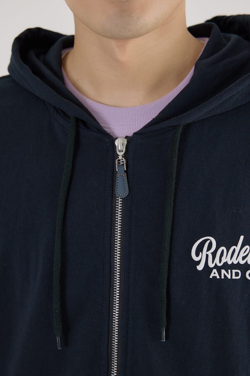 RODEO CROWNS「ハーフスリーブロゴZIPパーカー」|パーカー|